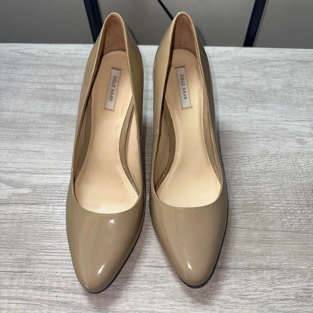 Cole Haan Women's Tan and Cream Courts